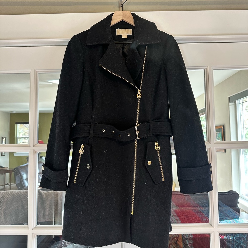 Michael Kors black trench coat - S